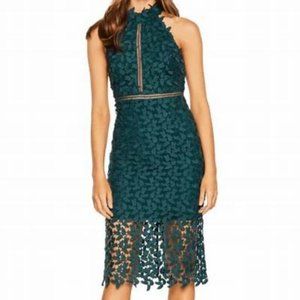 Bardot Gemma Halter Dress Green Size 4/XS